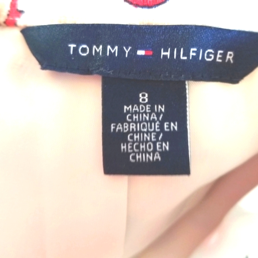 TOMMY HILFIGER  Kaleidoscope Festive Fabric Zipper Wiggle Summer Spring  Skirt 8 - Picture 5 of 12